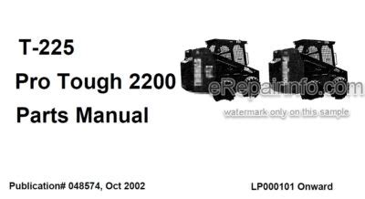 01 thomas protough 2200 skid steer parts list|T.